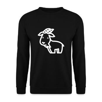 Goat - Unisex Sweatshirt - black - Front - Alina (178cm) & Michal (187cm)
