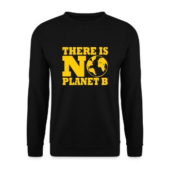 There is no planet B - Sweat-shirt Unisexe - noir - Devant - Alina (178cm) & Michal (187cm)