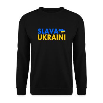 Slava ukraini - Unisex Sweatshirt - black - Front - Alina (178cm) & Michal (187cm)