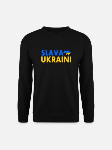 Slava ukraini - Unisex Sweatshirt - black
