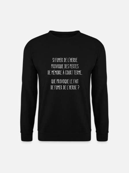 pertes de mémoire - Sweat-shirt Unisexe - noir