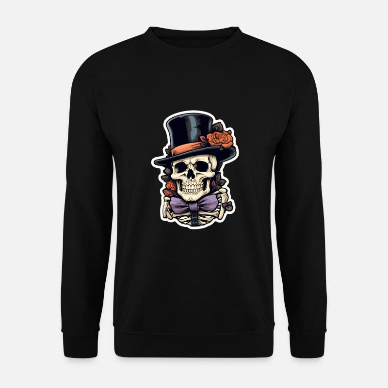 Totenschädel Halloween - Unisex Pullover - Schwarz