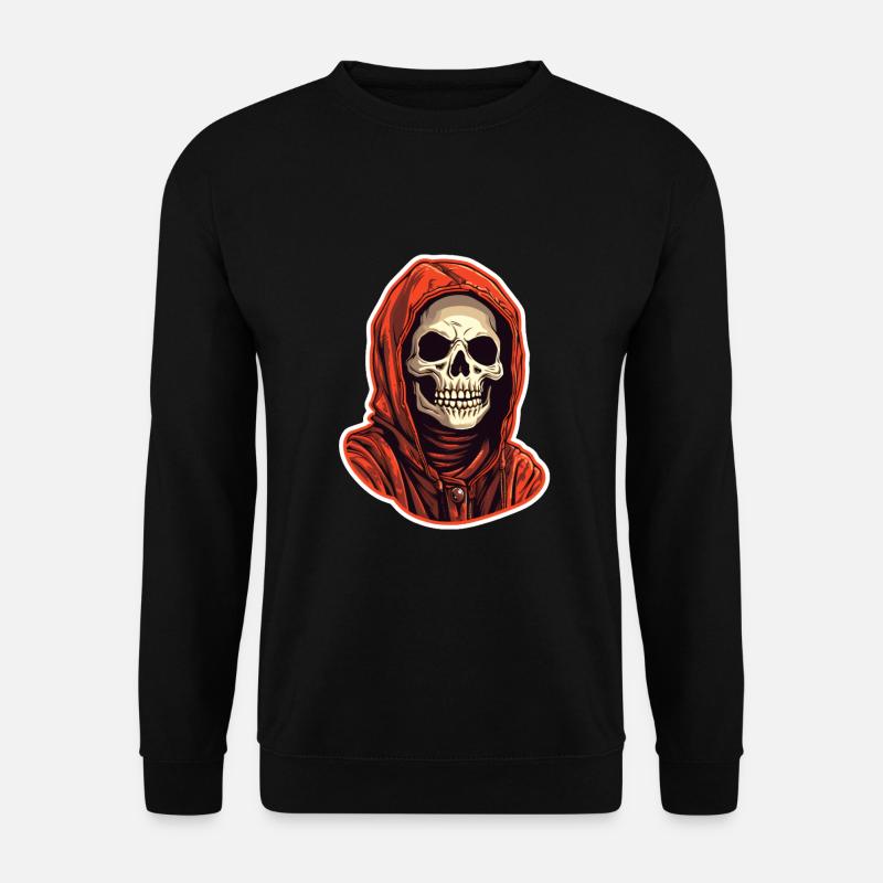 Totenkopf mit Hoodie - Unisex Pullover - Schwarz
