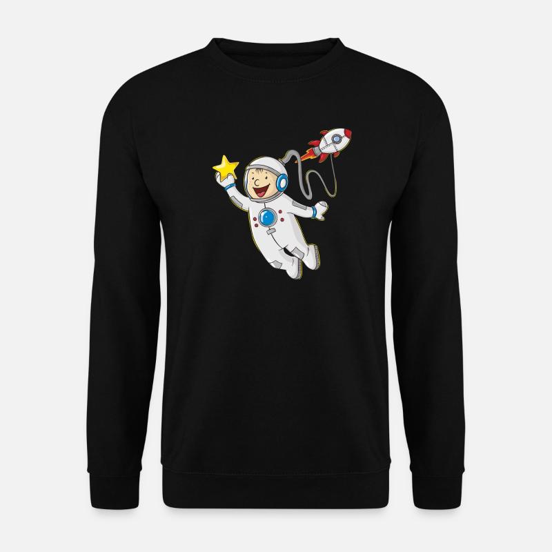 Little comic astronaut - Unisex Sweatshirt - black