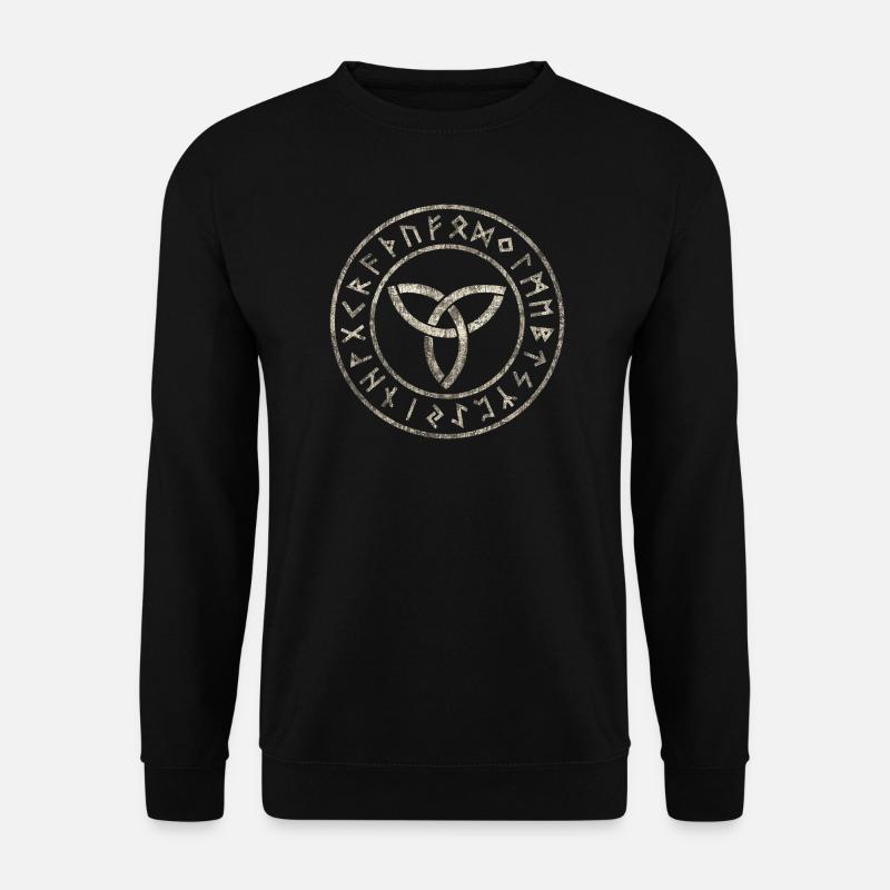 Runen Triquetra - Unisex Pullover - Schwarz