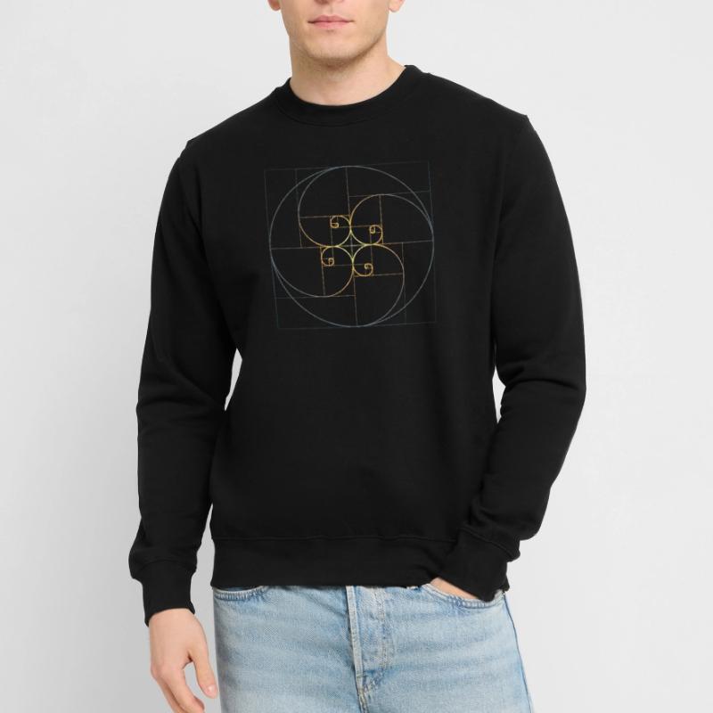 Fibonacci spirales géométrie de la section dorée Phi Sweat-shirt Unisexe