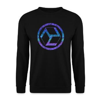 Antahkarana, healing, meditation, Reiki Tibet Yoga - Unisex Sweatshirt - black - Front - Alina (178cm) & Michal (187cm)