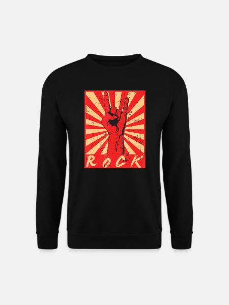 Rock & Roll - Rock! - Unisex Pullover - Schwarz