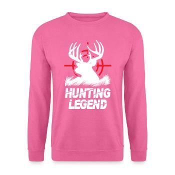 Légende de la chasse - Sweat-shirt Unisexe - rose - Devant