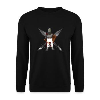 Ritter - Unisex Pullover - Schwarz - Vorne - Alina (178cm) & Michal (187cm)