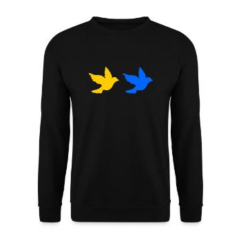 Ukraine - Unisex Sweatshirt - black - Front - Alina (178cm) & Michal (187cm)