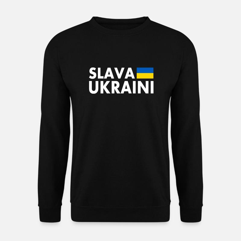 Slava ukraini - Unisex Pullover - Schwarz