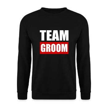 Team groom - Sweat-shirt Unisexe - noir - Devant - Alina (178cm) & Michal (187cm)