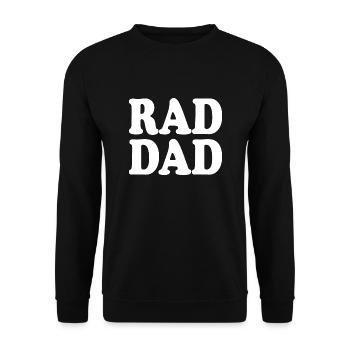 Rad dad - Unisex Pullover - Schwarz - Vorne - Alina (178cm) & Michal (187cm)