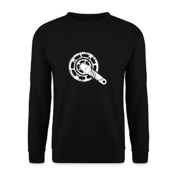 montagne cadeau motards pédales pédales de vélo roue - Sweat-shirt Unisexe - noir - Devant - Alina (178cm) & Michal (187cm)