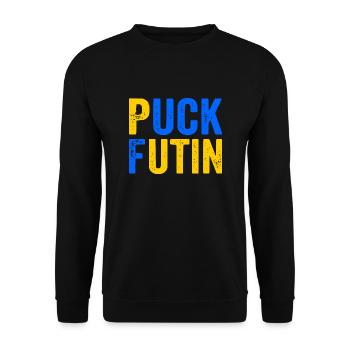 Puck futin - Unisex Sweatshirt - black - Front - Alina (178cm) & Michal (187cm)