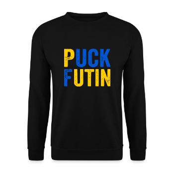 Puck futin - Unisex Sweatshirt - black - Front - Alina (178cm) & Michal (187cm)