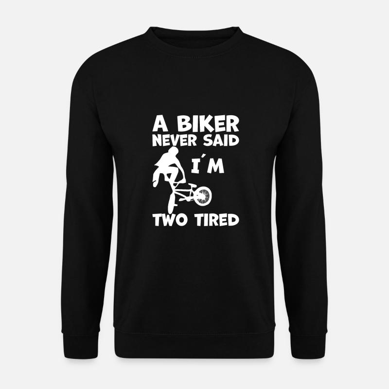 BMX bikers who like to show their tricks - Unisex Sweatshirt - black