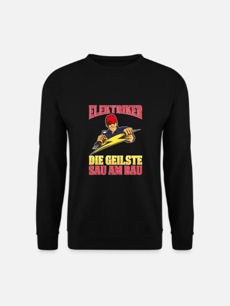 Handwerker Berufe Elektroniker Elektriker - Unisex Pullover - Schwarz
