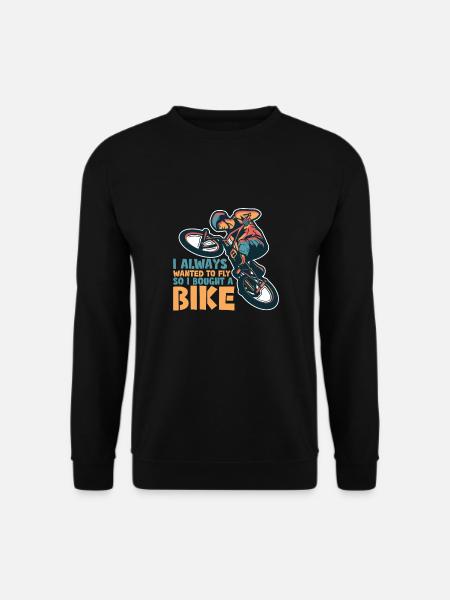 BMX bikers who like to show their tricks - Unisex Sweatshirt - black