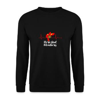 Lipperland Ostwestfalen Lippe Horn Bad Meinberg - Unisex Pullover - Schwarz - Vorne - Alina (178cm) & Michal (187cm)