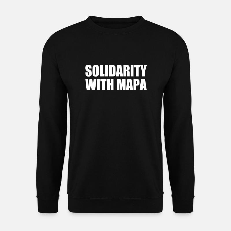 solidarity with mapa - Unisex Sweatshirt - black