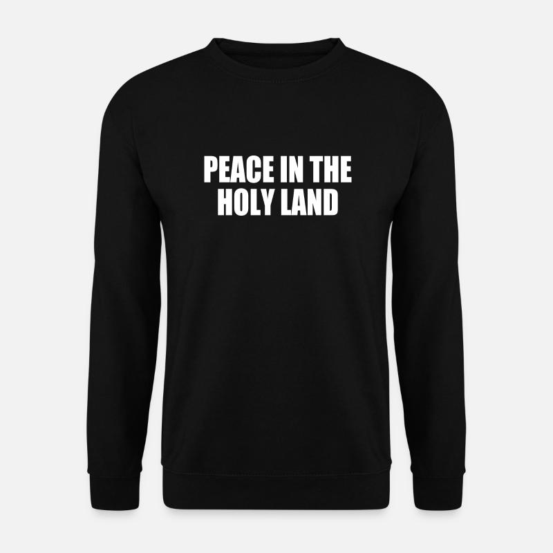 Peace in the holy land - Unisex Pullover - Schwarz