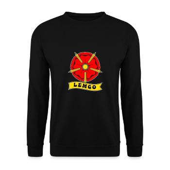 Lipperland, East Westphalia, Lippe Rose, Lippe, Lemgo - Unisex Sweatshirt - black - Front - Alina (178cm) & Michal (187cm)
