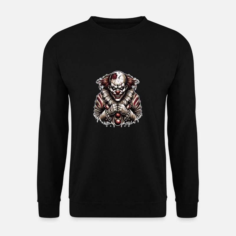 Horror Clown Halloween - Unisex Pullover - Schwarz