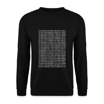10 Arten von Menschen - Unisex Pullover - Schwarz - Vorne - Alina (178cm) & Michal (187cm)