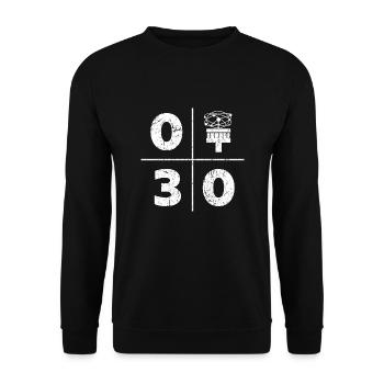 BERLIN 030 CROSS WATCH ALEX GRUNGE VINTAGE - Unisex Sweatshirt - black - Front - Alina (178cm) & Michal (187cm)