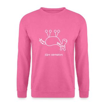 färt verkehrt, verkehrtes Pferd, Pferd steht Kopf - Unisex Pullover - Pink - Vorne