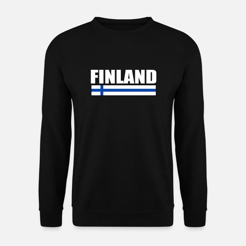 FINNLAND FINNISCHE FLAGGE - Unisex Pullover - Schwarz