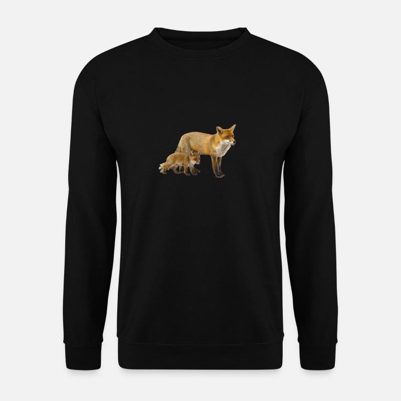 Fox - Unisex Sweatshirt - black