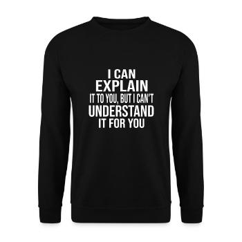 Sarcasme Disant Humour Professeur d’école Élève - Sweat-shirt Unisexe - noir - Devant - Alina (178cm) & Michal (187cm)