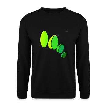 Ellipses #5 - playing with geometry - Unisex Sweatshirt - black - Front - Alina (178cm) & Michal (187cm)