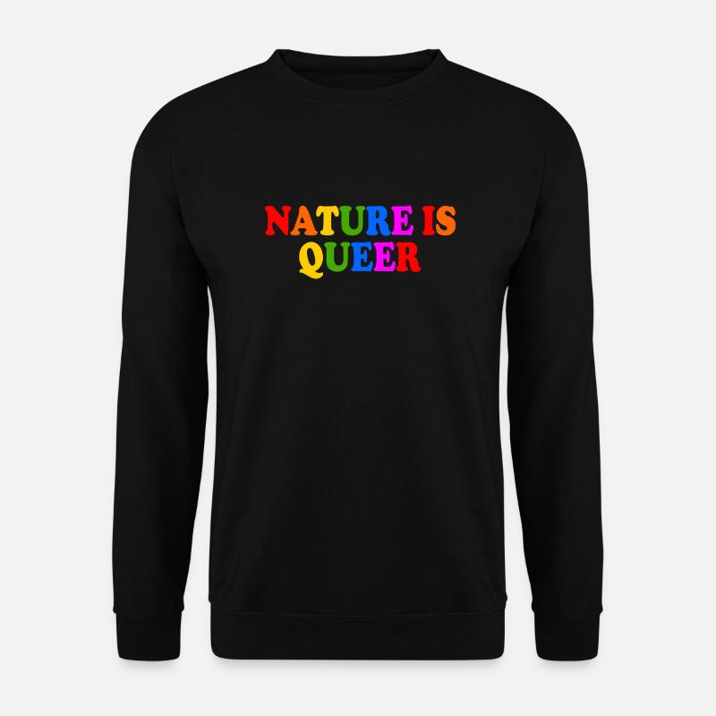 Nature is queer - Unisex Sweatshirt - black