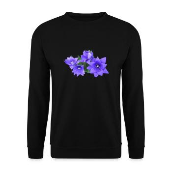 flowers lilies tulips orchids sunflower dahlia ger - Unisex Pullover - Schwarz - Vorne - Alina (178cm) & Michal (187cm)