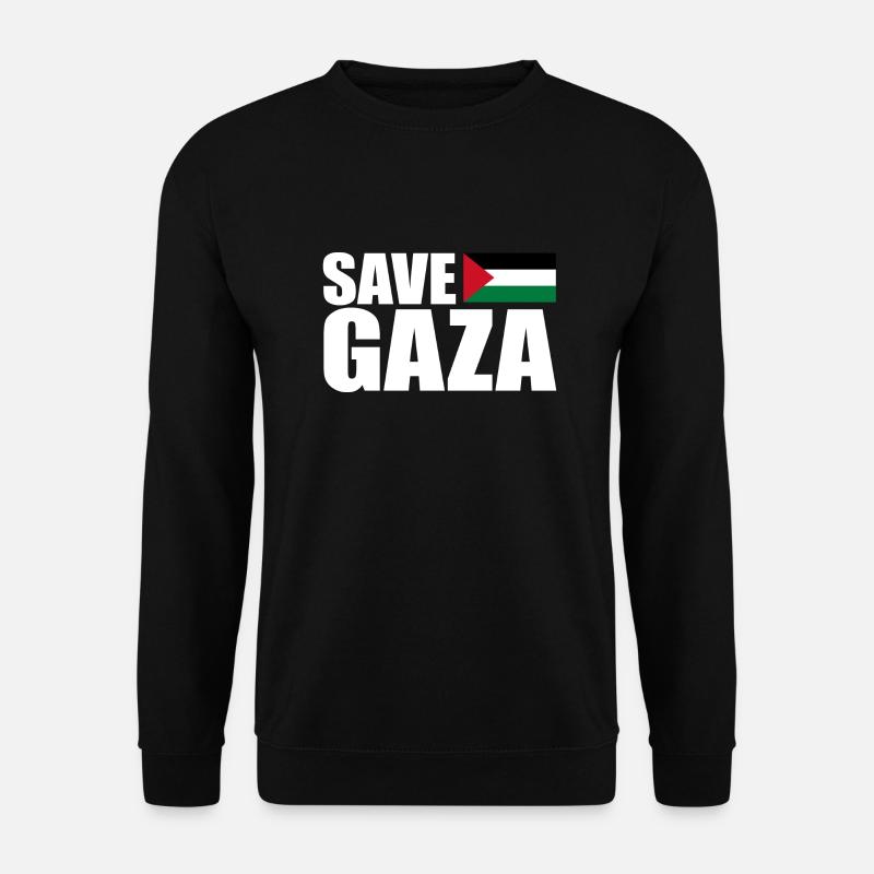 Save gaza - Unisex Pullover - Schwarz