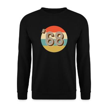 Millésime 1968 - Sweat-shirt Unisexe - noir - Devant - Alina (178cm) & Michal (187cm)