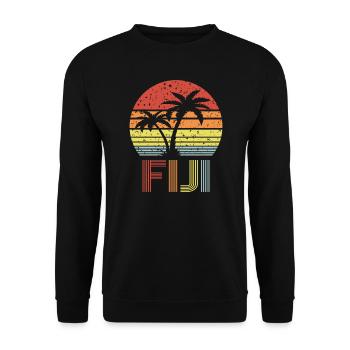 Fiji - Unisex Sweatshirt - black - Front - Alina (178cm) & Michal (187cm)