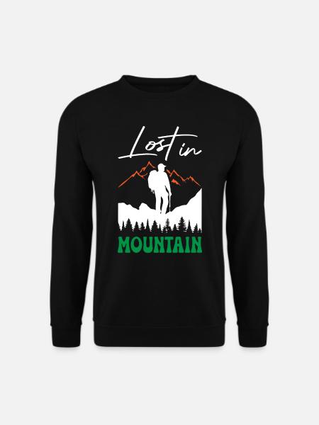 Lost in Mountain Hiking - Unisex Sweatshirt - black