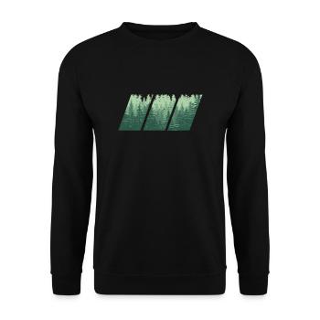 Wood - Unisex Pullover - Schwarz - Vorne - Alina (178cm) & Michal (187cm)