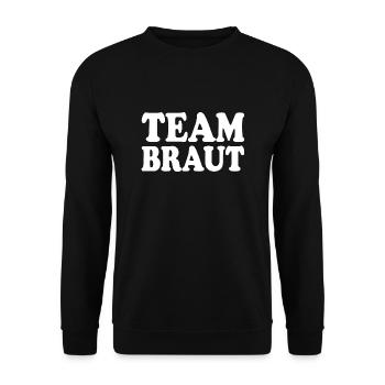 Team braut - Unisex Pullover - Schwarz - Vorne - Alina (178cm) & Michal (187cm)