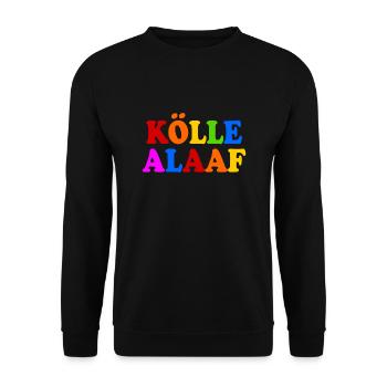 Kölle alaaf - Unisex Pullover - Schwarz - Vorne - Alina (178cm) & Michal (187cm)