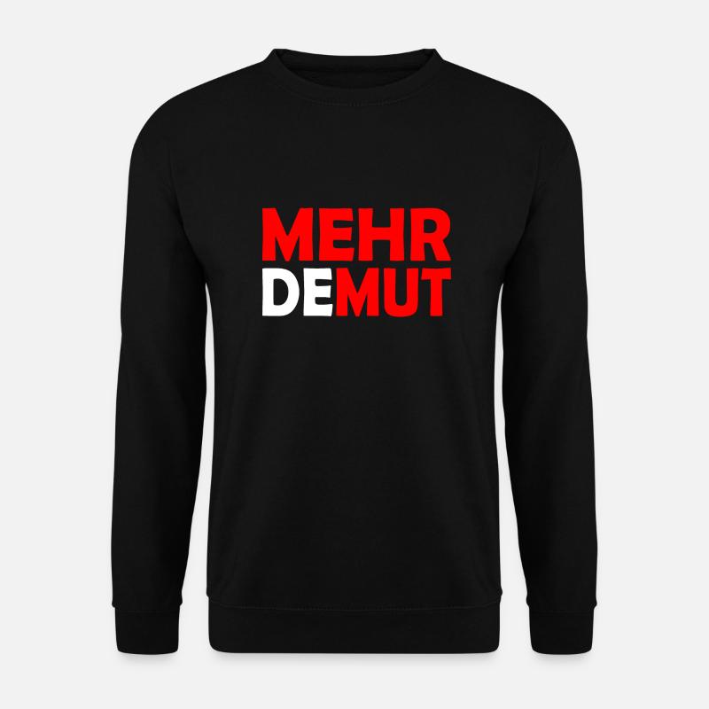 Demut - Unisex Pullover - Schwarz