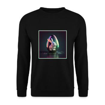 Easter 80s Style - Easter Punk - Unisex Sweatshirt - black - Front - Alina (178cm) & Michal (187cm)