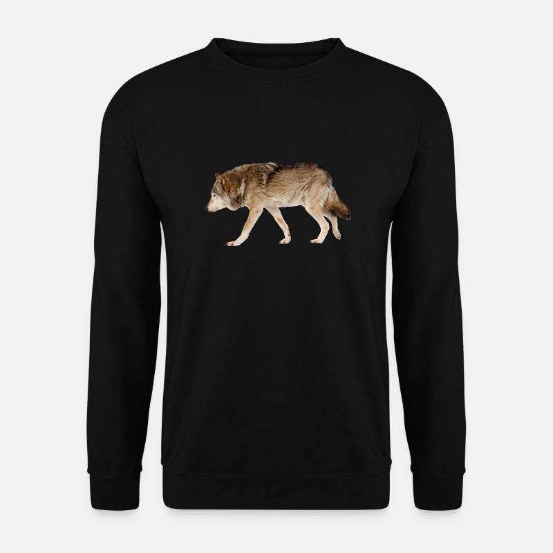 Wolf - Unisex Pullover - Schwarz