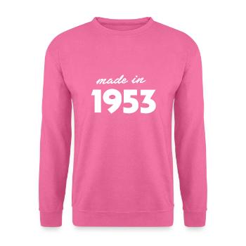 Made in 1953 - Sweat-shirt Unisexe - rose - Devant