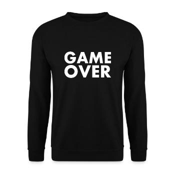 Game over - Sweat-shirt Unisexe - noir - Devant - Alina (178cm) & Michal (187cm)